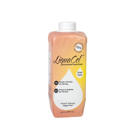 Oral Supplement LiquaCel Peach Mango Flavor Liquid 32 oz. Bottle