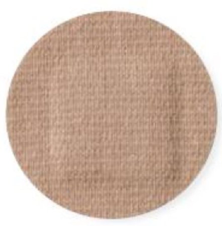 Adhesive Spot Bandage Curity 7/8 Inch Fabric, Plastic Round Tan, Sheer Sterile