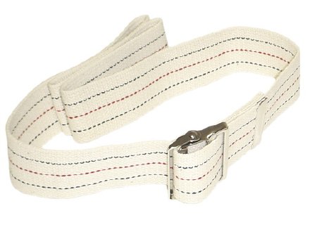 Gait Belt FabLife White with Pinstripe Cotton