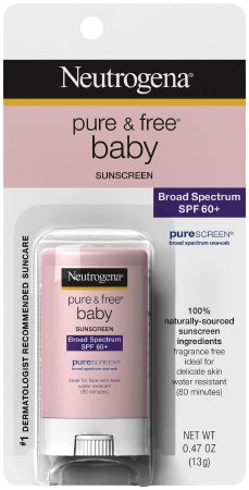 Sunscreen Neutrogena pure & free baby SPF 60 Stick 0.47 oz. Tube