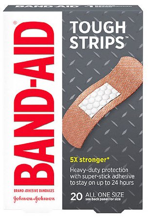 Adhesive Strip Band-Aid Plastic Rectangle, Touch Strips, Fabric, Tan Sterile
