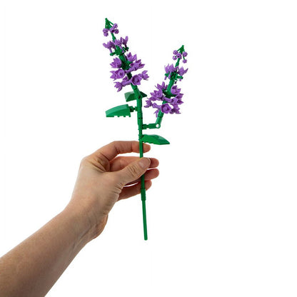 Block Tech Compatible Lilac Flower Bouquet Building Set – 139 Pieces Floral Brick Kit, Ages 6+