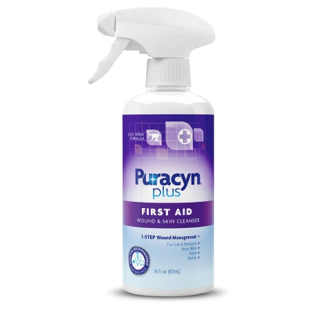 Wound Cleanser Puracyn Plus First Aid 16 oz. Pump Bottle NonSterile Antimicrobial