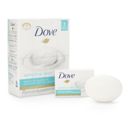 Soap Dove Sensitive Skin Bar 4.5 oz. Individually Wrapped Unscented