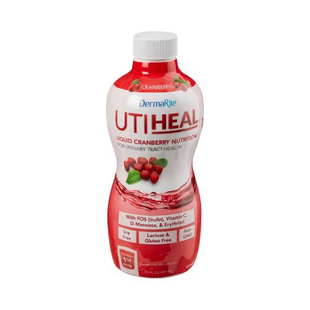 Oral Supplement UTIHeal Cranberry Flavor Liquid 30 oz. Bottle