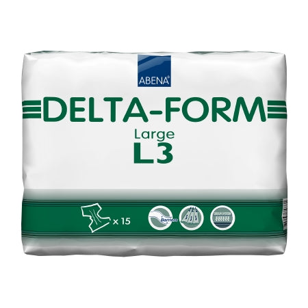 Unisex Adult Incontinence Brief Abena Delta-Form Large Disposable Heavy Absorbency