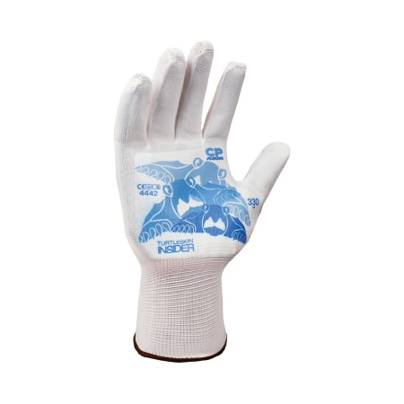 Cut Resistant Glove Liner Turtleskin CP Neon Insider Full-Finger Nylon / Polyester White