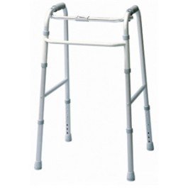 Single Release Folding Walker Adjustable Height Lumex Aluminum Frame 300 lbs. Weight Capacity 32-1/2 to 39-1/2 Inch Height