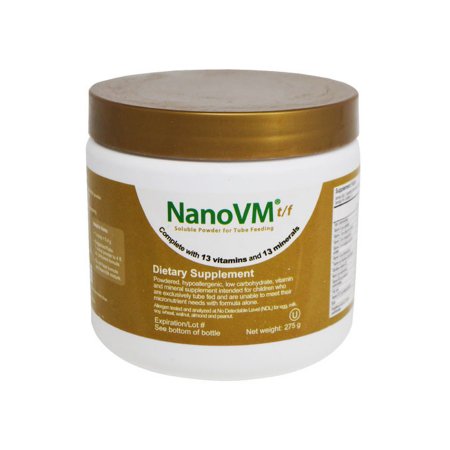 Pediatric Tube Feeding Formula NanoVM tf Unflavored 275 Gram Jar Powder Vitamins / Minerals Food Allergies