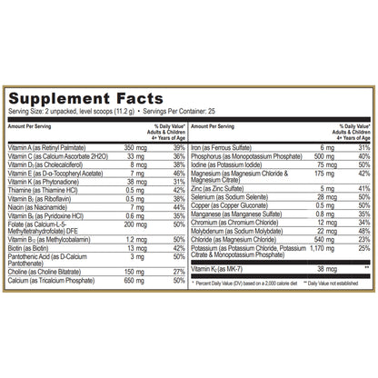 NanoVM tf Pediatric Tube Feeding Vitamin and Mineral Powder Unflavored 275 Gram Jar