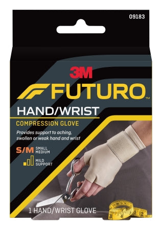 Support Gloves 3M Futuro Fingerless Over-the-Wrist Length Ambidextrous Nylon / Spandex