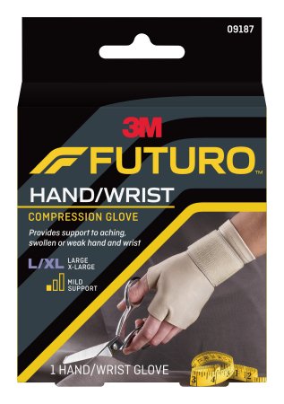 Support Gloves 3M Futuro Fingerless Over-the-Wrist Length Ambidextrous Nylon / Spandex