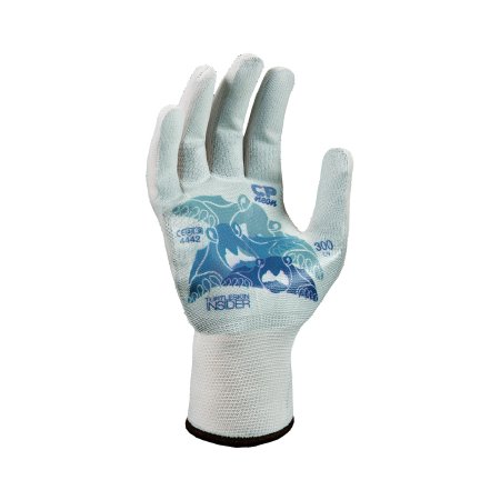 Cut Resistant Glove Liner Turtleskin CP Neon Insider Full-Finger Nylon / Polyester White
