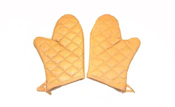 Autoclave Glove Insulated Gauntlet Mitt One Size Fits Most Quilted Material Gold