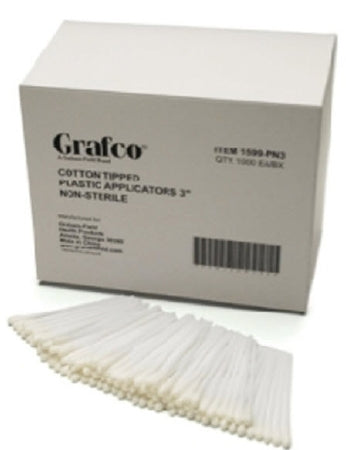 Swabstick Grafco Cotton Tip Plastic Shaft 6 Inch NonSterile 1000 per Pack