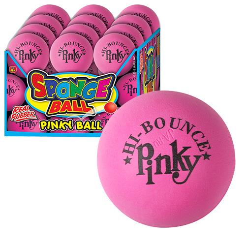 JA-RU Hi-Bounce Pinky Ball 2-Inch Rubber Bouncy Ball for Kids – Stress Relief & Massage Ball, Party Favor