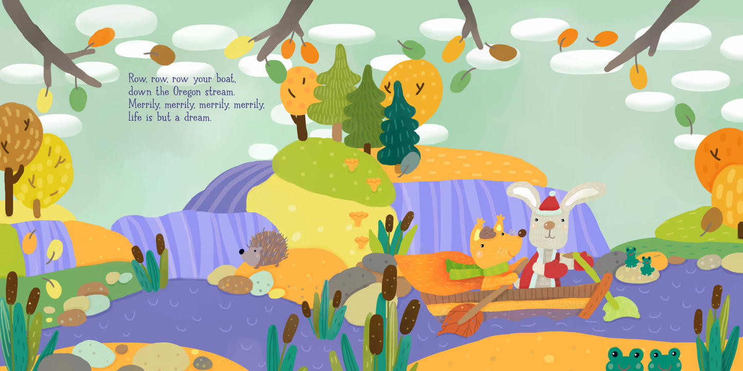 Row, Row, Row Your Boat in Oregon – Regional Board Book for Toddlers