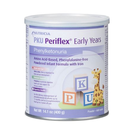 Infant Formula PKU Periflex Early Years Unflavored 14.1 oz. Can Powder Amino Acid / Iron Phenylketonuria (PKU)