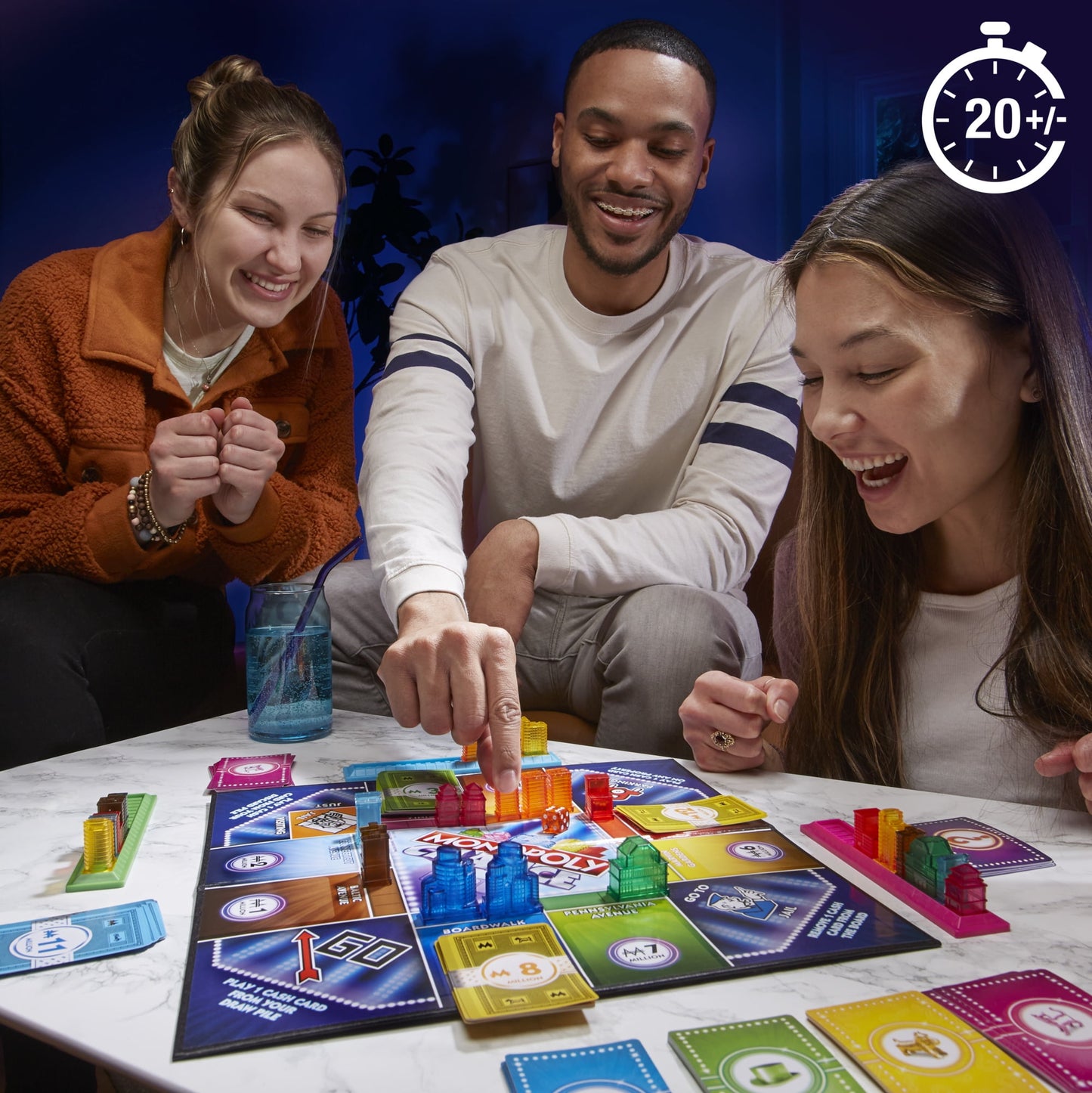 Hasbro Monopoly Chance – Fast-Paced Card-Flipping Monopoly Game for Ages 8+