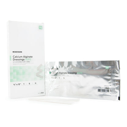 McKesson Silver Alginate Rope Dressing 3/4 x 12 Inch 5% Silver Sterile