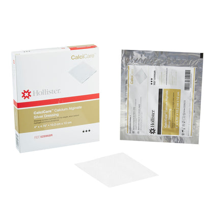 CalciCare Silver Alginate Dressing 4 x 4.75 Inch Sterile