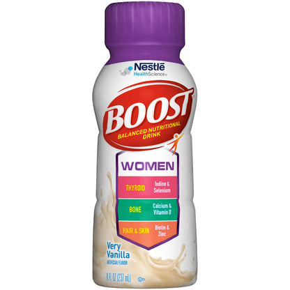 Boost Women Oral Nutritional Supplement Very Vanilla 8 oz Bottle