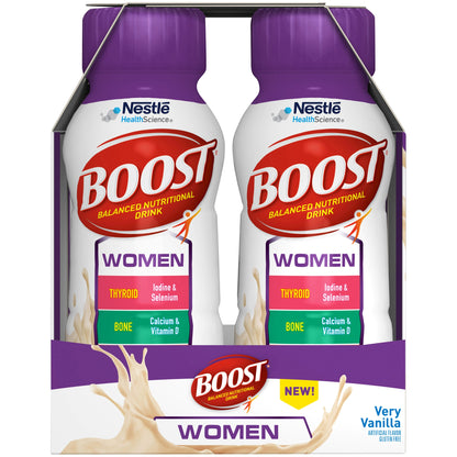 Boost Women Oral Nutritional Supplement Very Vanilla 8 oz Bottle