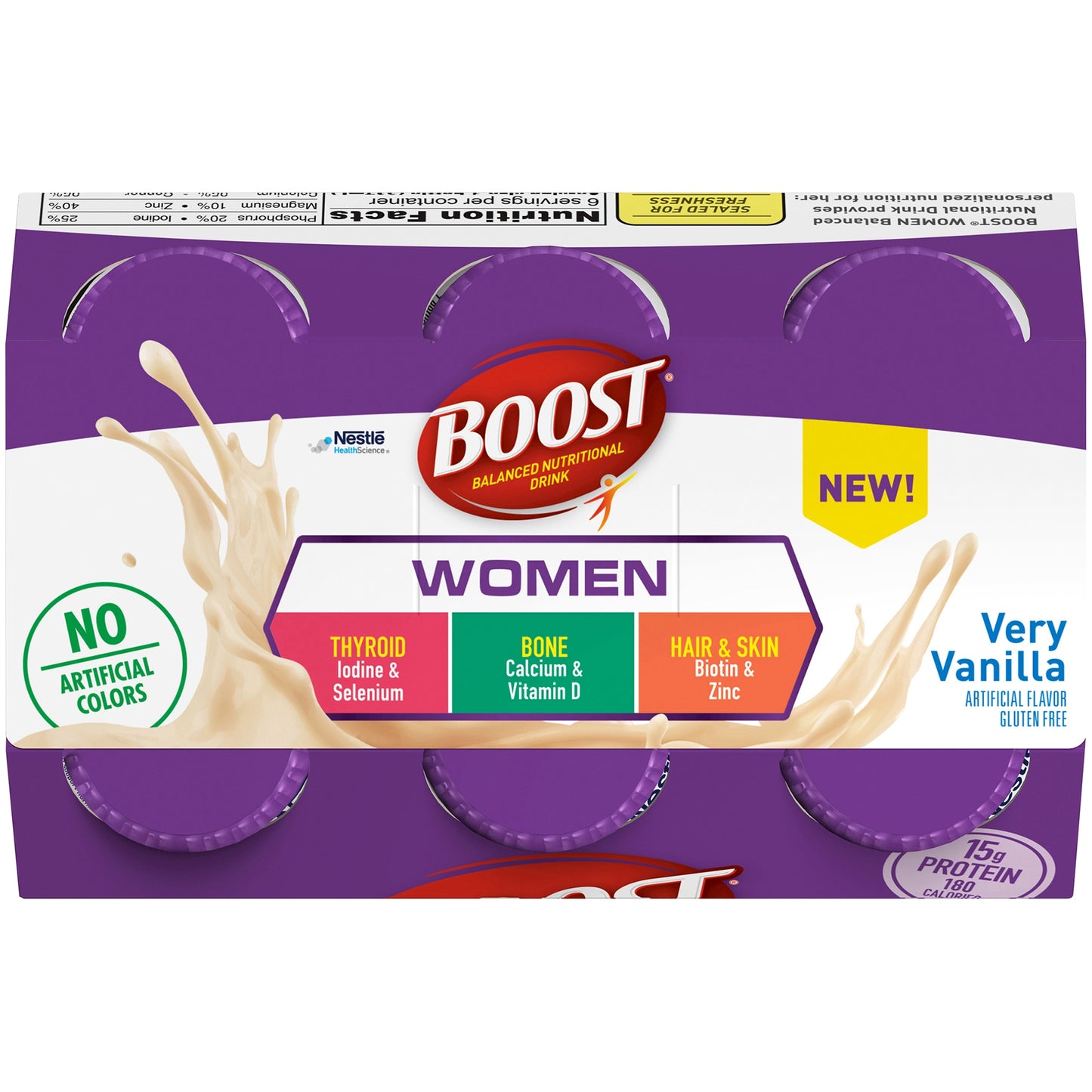Boost Women Oral Nutritional Supplement Very Vanilla 8 oz Bottle