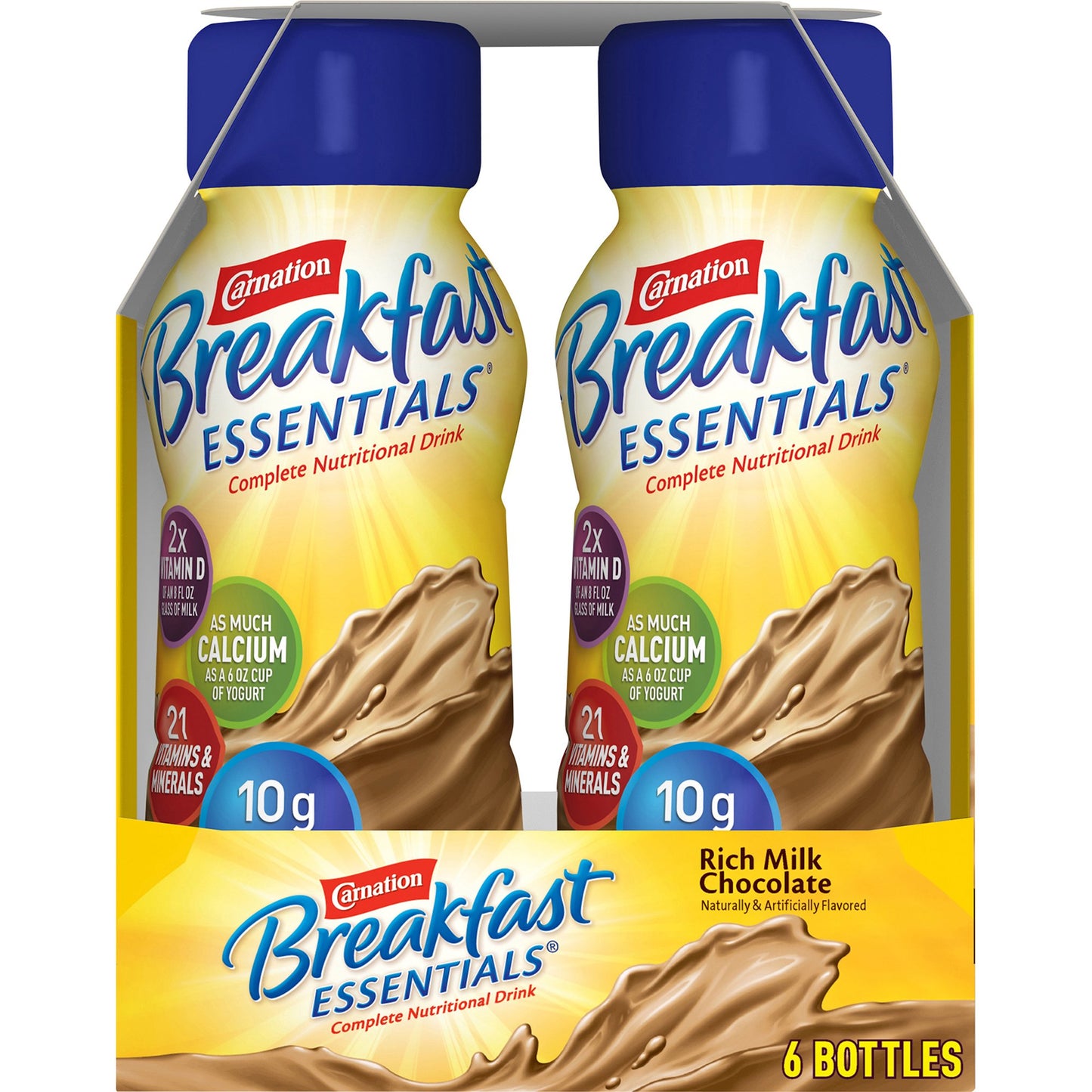 Carnation Breakfast Essentials Oral Supplement Drink Rich Milk Chocolate 8 oz Bottle