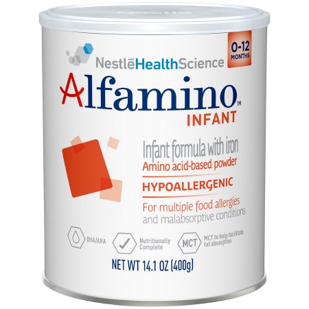 Infant Formula Alfamino Unflavored 14.1 oz. Can Powder Amino Acid Food Allergies