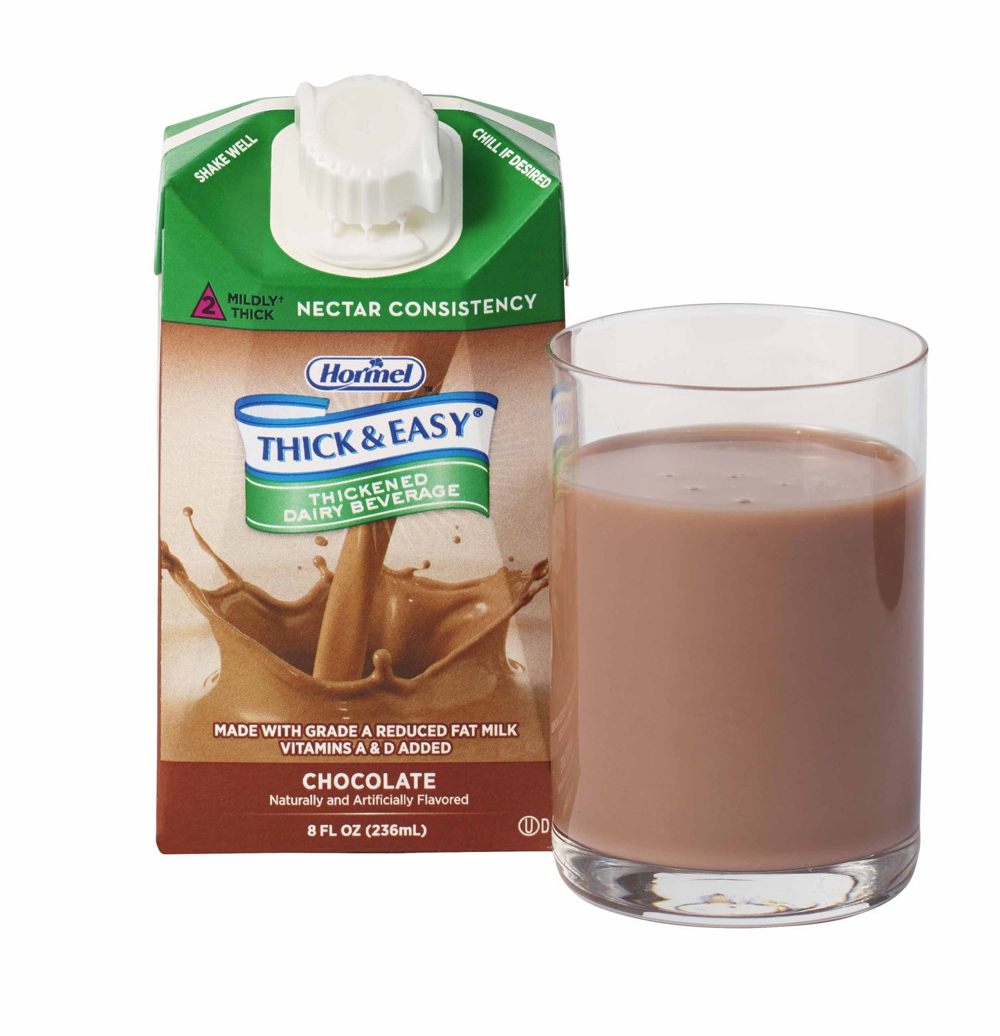 Thick & Easy Dairy Thickened Chocolate Milk 8 oz IDDSI Level 2 Carton