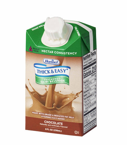 Thick & Easy Dairy Thickened Chocolate Milk 8 oz IDDSI Level 2 Carton