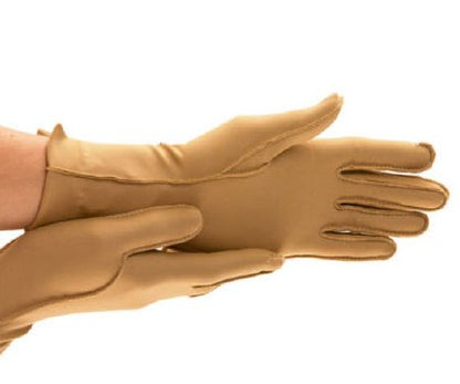 Compression Glove Isotoner Therapeutic Full Finger Over-the-Wrist Length Ambidextrous Nylon / Spandex