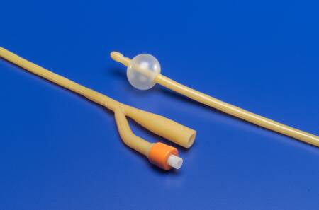 Indwelling Catheter Kit Ultramer™ 2-Way Foley 14 Fr. 5 cc Balloon Hydrogel Coated Latex