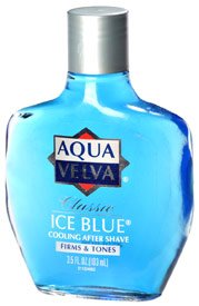 After Shave Aqua Velva Ice Blue Scent Contains Alcohol 3.5 oz.