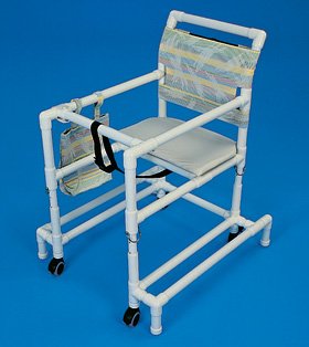 Walker Chair Adjustable Height Millennium PVC Frame 300 lbs. Weight Capacity 29 to 35 Inch Height