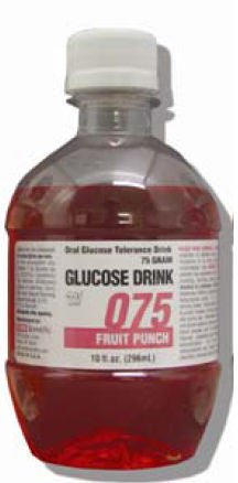 Glucose Drink 75 Gram Glucose Tolerance Beverage 10 oz Bottle
