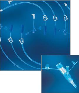 Medication Feeding Tube Set MIC-Key 2 Inch, With SECUR-LOK Right Angle Connector and 2 Port "Y"