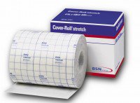 Dressing Retention Tape with Liner Cover-Roll Stretch White 4 Inch X 2 Yard Nonwoven Polyester NonSterile