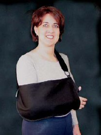Arm Sling Hook and Loop Closure