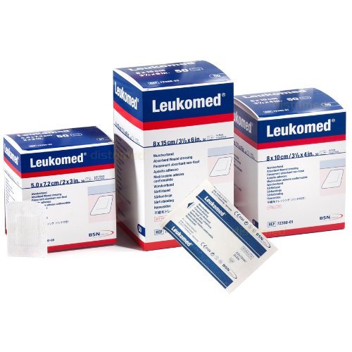 Leukomed Non-Woven Adhesive Film Dressing with Absorbent Pad 4 x 11.8 Inch Sterile
