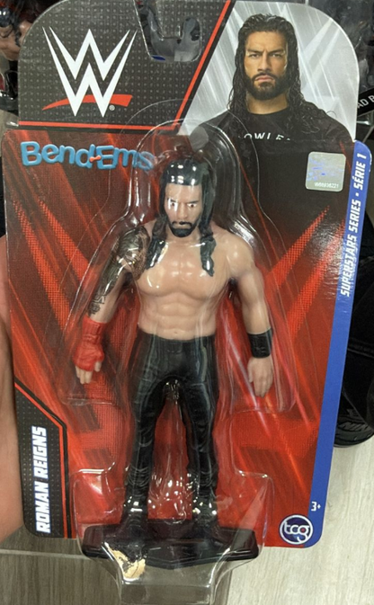 Bend-Ems WWE Superstars Roman Reigns Action Figure – Flexible Toy