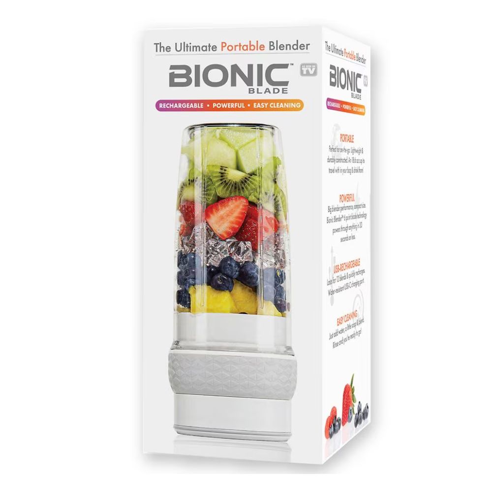 Bionic Blade Cordless Personal Blender, Rechargeable & Portable for Shakes & Smoothies