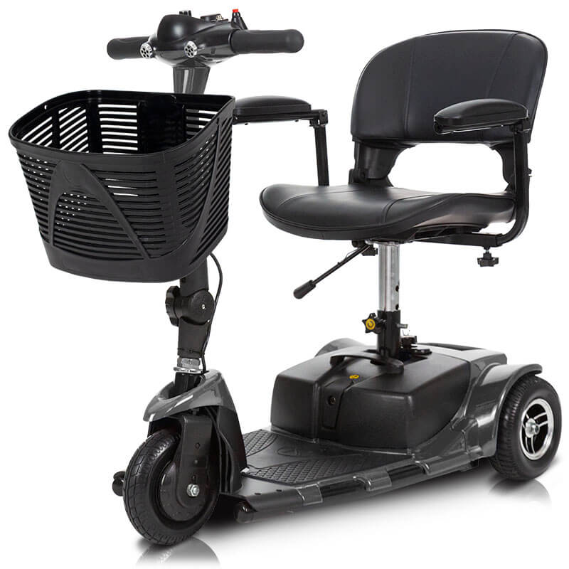 3 Wheel Mobility Scooter - Electric Long Range Powered Wheelchair Black