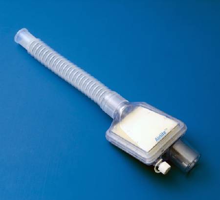 Heat and Moisture Exchanger with Filter AirLife 33 mg @ 500 mL 1.0 cm @ 0.5 LPS / 2.7 cm @ 1.0 LPS / 5.1 cm @ 1.5 LPS