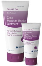 Skin Protectant Critic-Aid Clear 6 oz. Tube Scented Ointment CHG Compatible