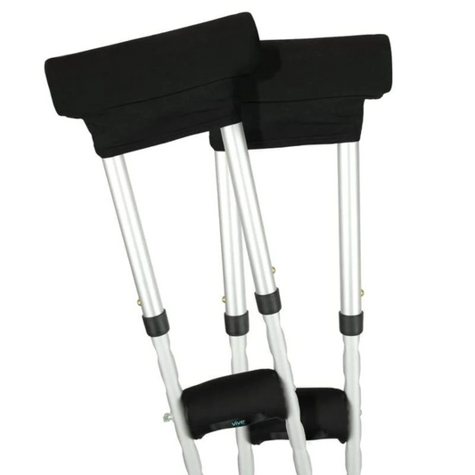crutch pads available in different colors