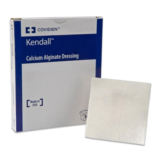 Kendall Calcium Alginate Dressing 4 x 8 Inch Sterile Rectangle Wound Dressing