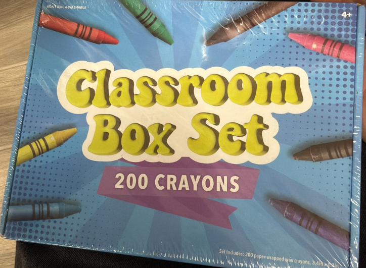 Classroom Crayons Box Set – 200 Count Washable, Non-Toxic Wax Crayons