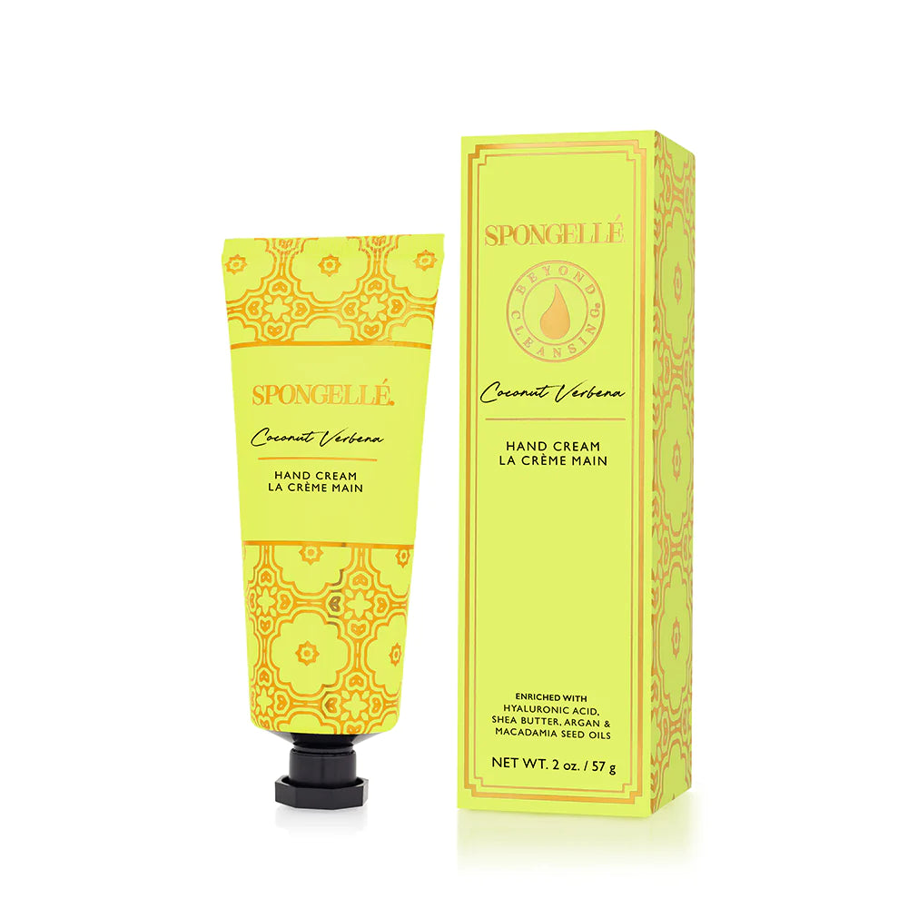 Spongelle Coconut Verbena Hand Cream Hydrating Formula with Signature Scents